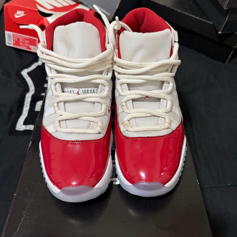 Nike Kids Red and White Athletic Sneakers